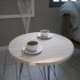 Hanah Home Mesa Auxiliar Roble 40x44x40cm Tablero Melamina Elegante y Resistente